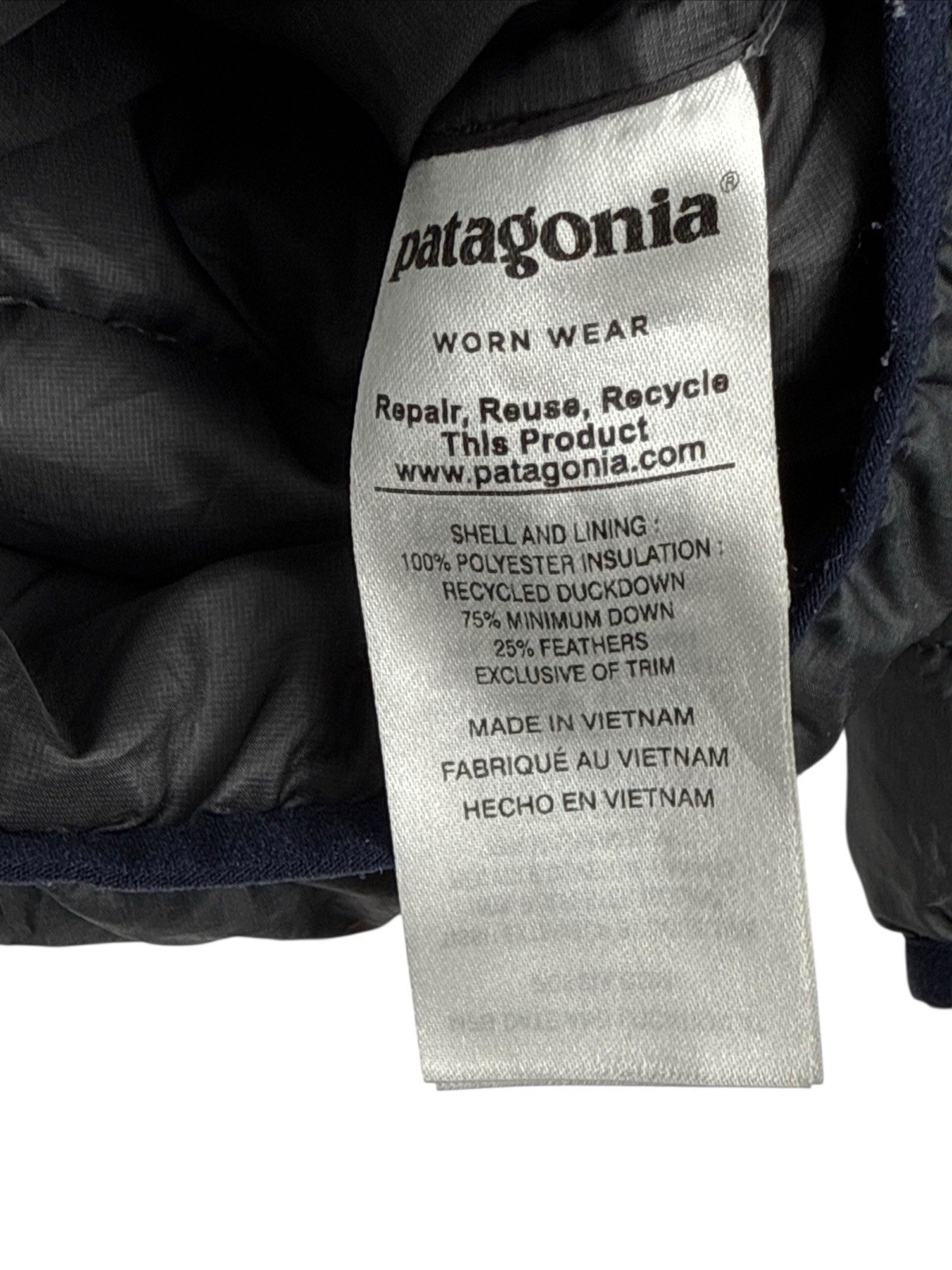 Patagonia Pullover Down Jacket Forge Grey Mens Sm… - image 6