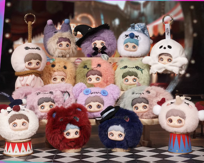 Maymei Crazy Circus Series Plush Doll Pandent Blind Box Confirmed