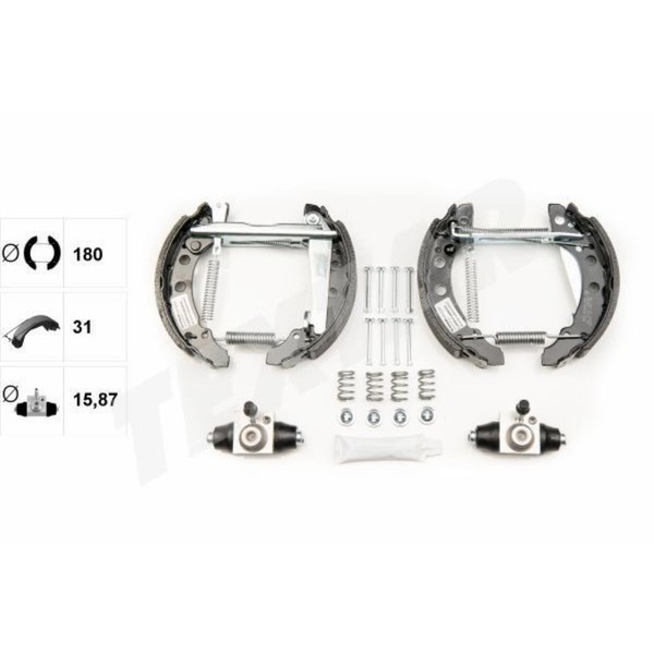 Textar Bremsbackensatz Bremsbacken Hinten FüR VW Lupo 6X1 6E1 Seat Arosa 6H-image