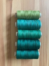 Ein Set: Garn Alterfil S35, in grün-türkis,...