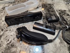Nintendo Wii Black Motion Plus Remote Controller RVL-036 w/Nunchuck RVL-004