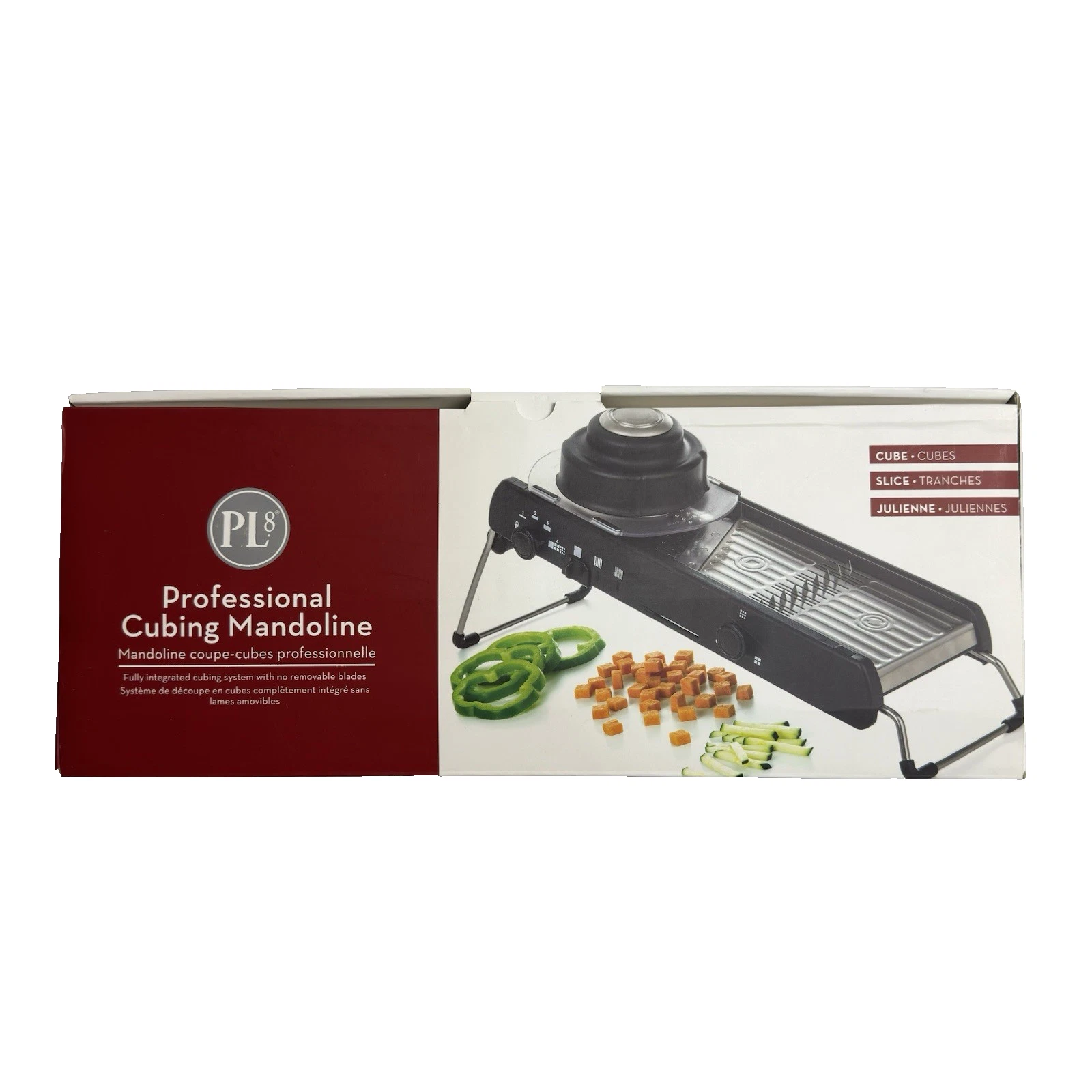 PL8 Professional Cubing Mandoline Slicer Cube Slice Julienne Used w/ Box