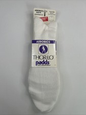 VTG Socks NOS Thorlo Aerobics NOS USA White ALS-11 8.5-11 Acrylic Leg Warmer.