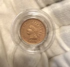 1896 Indian Head Cent AU. RED CONDITION
