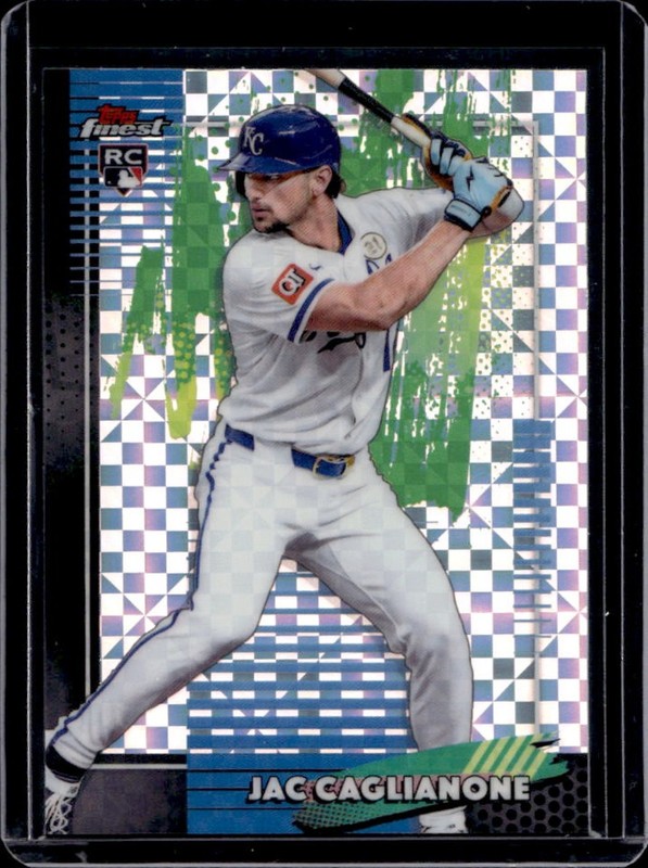 2026 Topps Finest Jac Caglianone RC X-Fractor Rookie #1 Royals