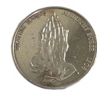 Vintage World Trade Unit Praying Hands 1 oz .999 Fine Silver Round