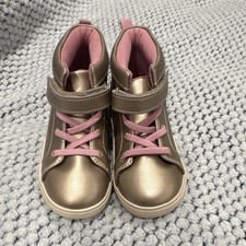 See Kai Run SKR FHL101U150 High Top Sneakers Gold Pink US 4 Unisex Kids