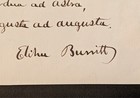 Elihu Burritt Signed Autograph Lot Learned Blacksmith Peace Advocate Latin Motto — photo 2