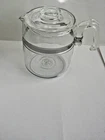 Vintage Pyrex 9 Cup Percolator Clear Glass POT and LID ONLY  #7759