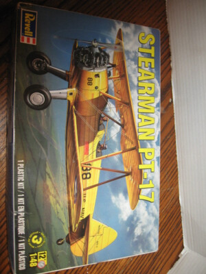 Revell 1:48 Scale US Navy Stearman PT-17 Biplane Boxed Model Kit