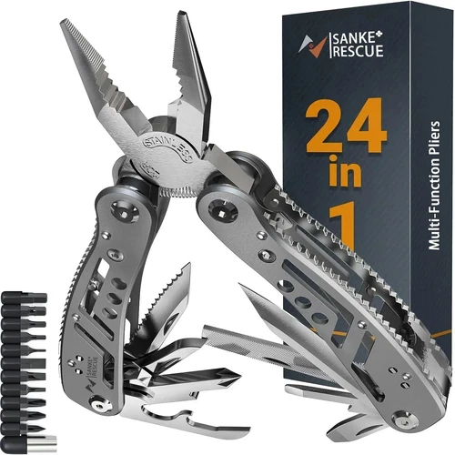 24-in-1 Multitool Pliers Professional Multi-Tool for Survival, Camping, Hunting