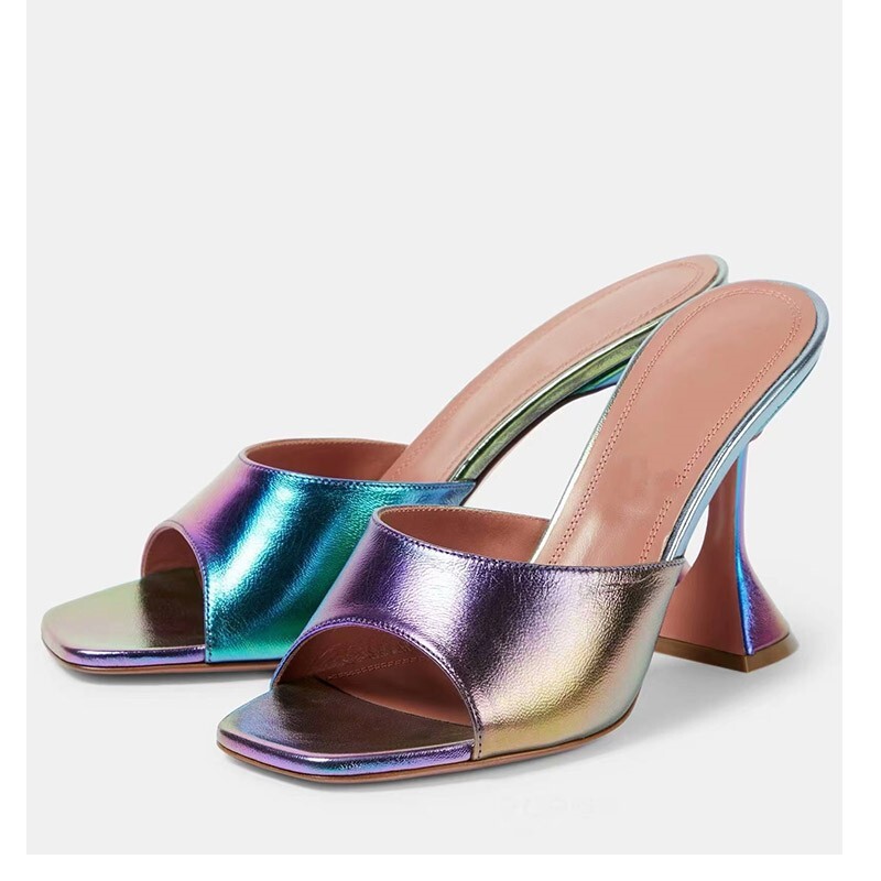 PANTOFOLA D’ORO Sandali donna Runway Occident punta aperta ciabatte tacco alto sera festa estate