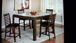 Square Counter Height Tile Top Kitchen Table With 6 Chairs Like Image Is Loading Square Counter Height Tile Top Kitchen Table With