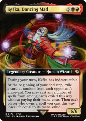 NM Extended Art Kefka, Dancing Mad, MTG, Final Fantasy, Magic, 174