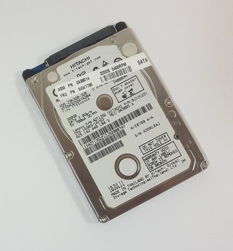 320GB Hitachi HTS543232A7A384 SATA 2,5" Notebook Festplatte HDD FRU 04W1795