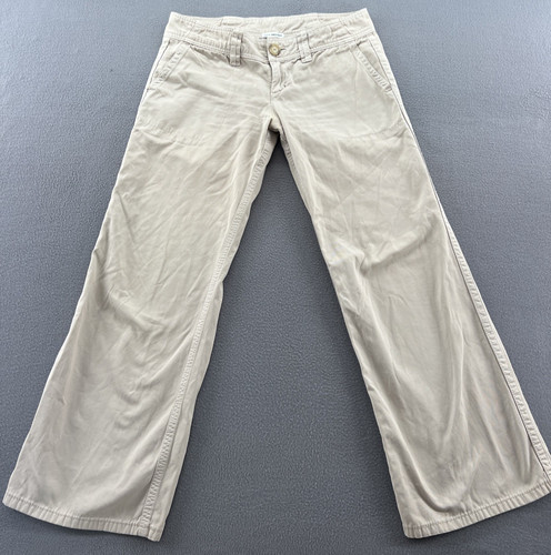 James Perse Pants Womens Sz 29 Tan Low Rise Baggy Chinos