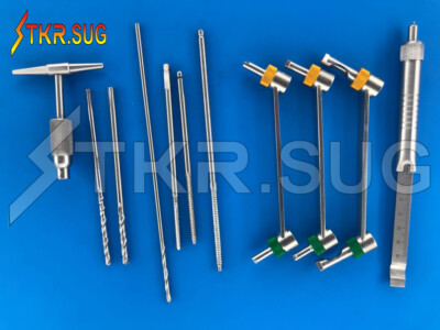 Quick Coupling Drill Bit & Drill Guide Surgical Orthopedic Instruments 11 PCS A+
