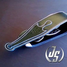 Genuine Leather Padded Guitar Strap GL-020-01 Black