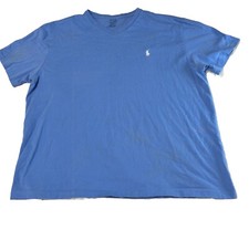 Polo Ralph Lauren Blue V- Neck T-Shirt Men's Size L Short Sleeve