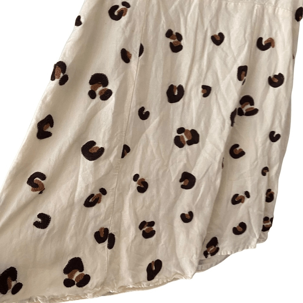 Red Carter Leopard Patterned Valeria Mini Dress i… - image 11