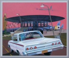 1962 Chevrolet Impala 4 Door Hardtop Toolbox - Fridge Magnet 42 Mil
