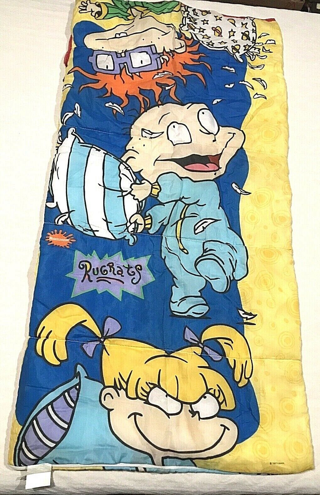 Vintage 1997 Nickelodeon Rugrats Kids Fleece Max Max 43% OFF 79% OFF Sleeping Bag Lined