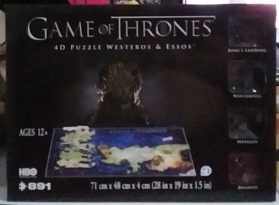 Game of Thrones 4D Puzzle of Westeros and Essos HBO Complete | eBay