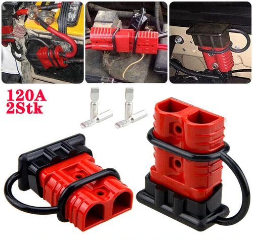 2stk Satz Batterie stecker Kupplung mit 50A -350A für Anderson Stromanschluss DE - Bild 16 von 18