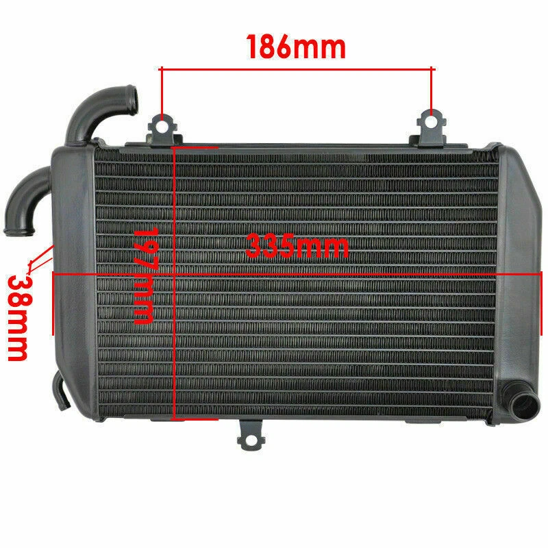 Radiador de refrigeración del motor derecho nuevo para Honda Goldwing 1800 GL1800 2006-2017 Foto 2 de 2