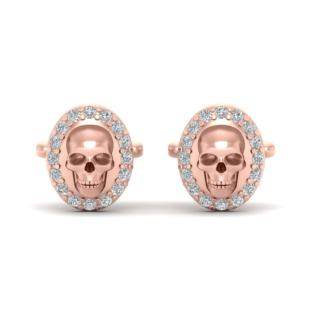Skull Cufflinks Mens Suit Accessories Halloween Gothic Jewelry