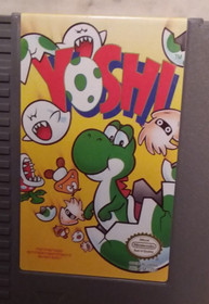 3 Vntg Nintendo NES Games w/ 2 Manuals - YOSHI, DR. MARIO & OPEN GOLF - Tested