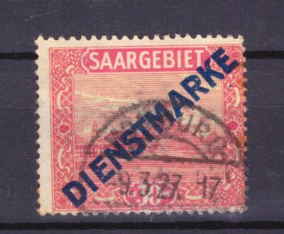 STAMPS Germany Saar 1922 Service Dienstmark 30 c. UNI10 #