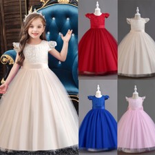 Girls Ball Gown Dresses Wedding Princess Bridesmaid Party Prom Birthday for Kids