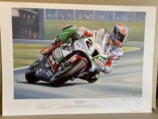 Motor Cycle  Art Print Colin Edwards gave Honda racing World Superbike Champions