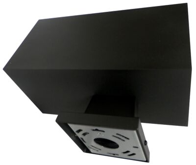 Progress Lighting P5643-31 Quadratisch Sammlung 12 '' 1-Light Außen Wand Schwarz