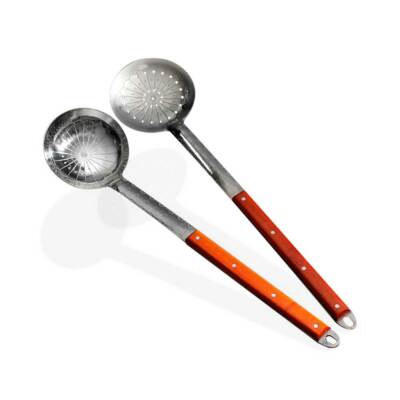 XXL Set Schaumlöffel + Schöpflöffel 2х64 cm aus Uzbekistan Schaumkelle Kazan
