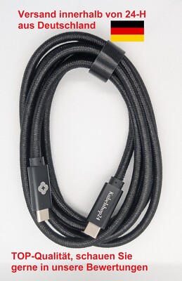 PREMIUM USB-C Kabel Typ C 3.2 Gen2x2 100W PD QC Ladekabel 20GB 3m