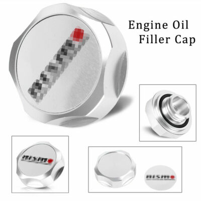 NEW JDM Oil Filler Cap N.i.s.m.o Billet Engine Fuel Tank Cover for Silver