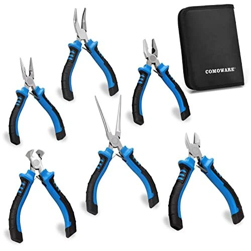 6 Pcs Mini Pliers Set Multifunction Pliers Tool Set Mini Needle Nose Pliers  Line