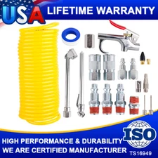 20 Air Compressor Kit 1/4 Inch NPT Air Tool Kit W/1/4 Inch x 25Ft Coil Hose/Tire