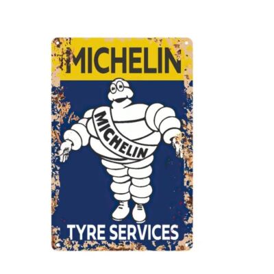 Blechschild Michelin TYRE Service Werbeschild 30x20cm Retro Vintage TEL578