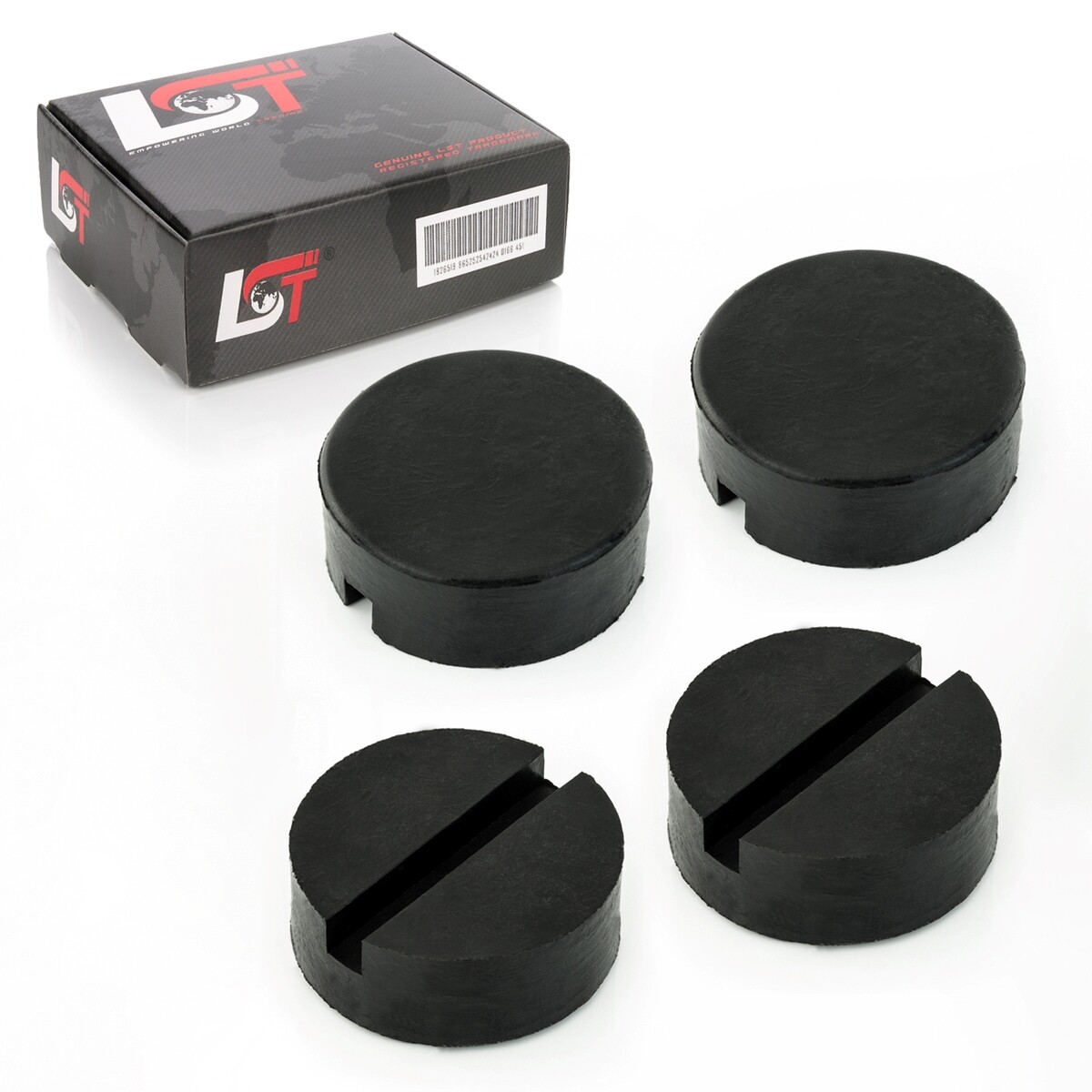 4x Adapter for Car Jack Lifting Platform Rubber Block with Groove Universal
