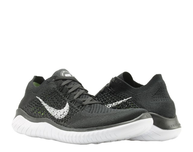 Nike Free RN Flyknit 2018 Black White Men's Running Shoes 942838 001 Nike Free RN 2018 Men's Running Shoe Khaki