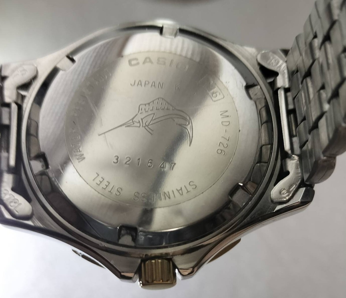 Casio MD-726 Marlin Moon Phase Manufactured in 1993 | eBay