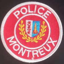 VINTAGE SCHWEIZ SWITZERLAND POLICE MONTREUX UNIFORM SLEEVE PATCH RARE HTF