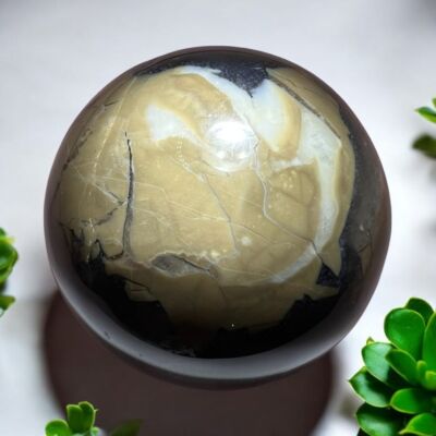 Volcano Agate Sphere UV Reactive Imperfect