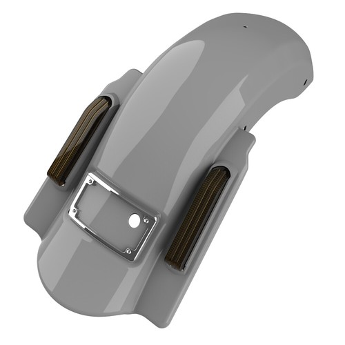 Guardabarros trasero extendido gris billar sin recortes Dominator para Harley 14+ - Imagen 12 de 19