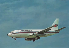 Postcard Airline SPANTAX Douglas Boeing 737-214 Moskal Cards CC7.