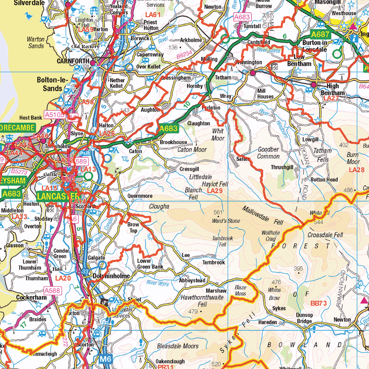 Postcode Wall Maps For The UK – Map Logic