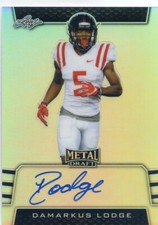 2019 LEAF METAL ROOKIE RC AUTO AUTOGRAPH  DAMARKUS LODGE 